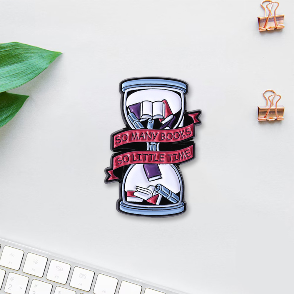 Pagewings So Many Books So Little Time Enamel Pin Badge