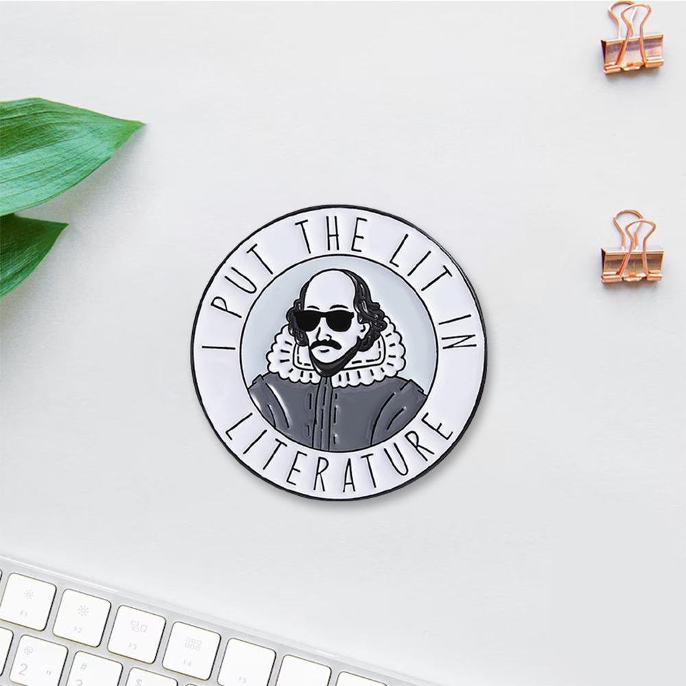 Pagewings I Put The Lit In Literature Enamel Pin Badge
