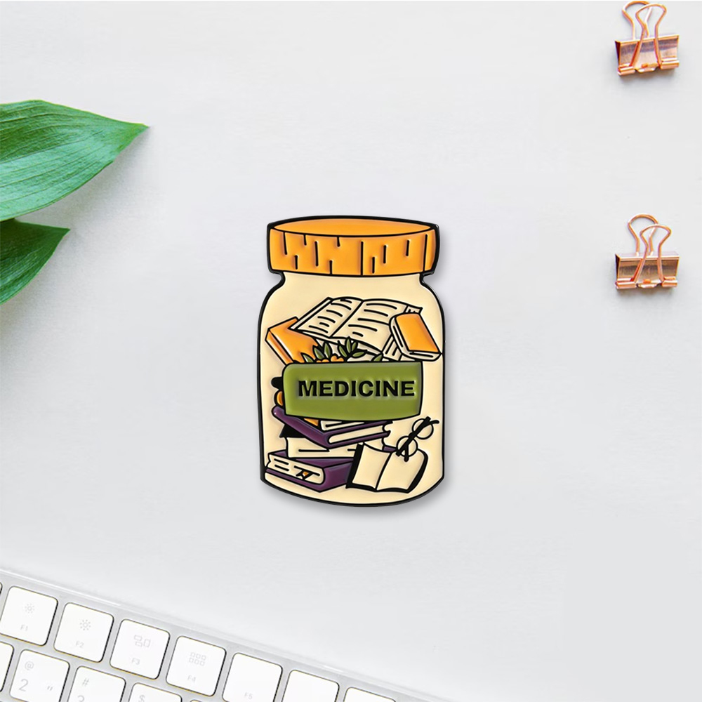 Pagewings Medicine Enamel Pin Badge