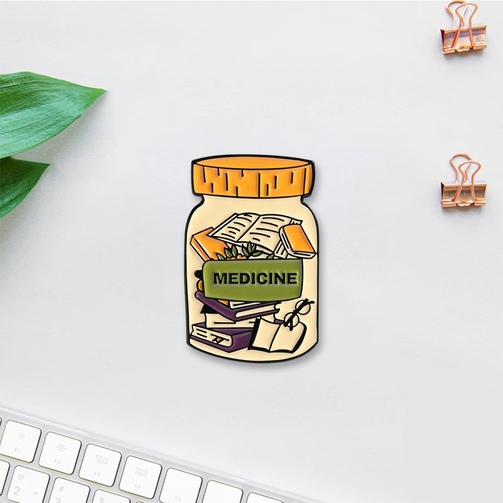Pagewings Medicine Enamel Pin Badge