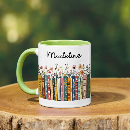 Pagewings Personalised Vintage Bookshelf Library Mug