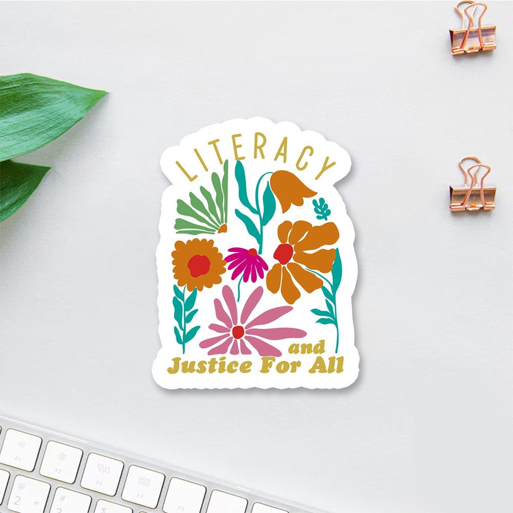 Pagewings Literacy And Justice Sticker