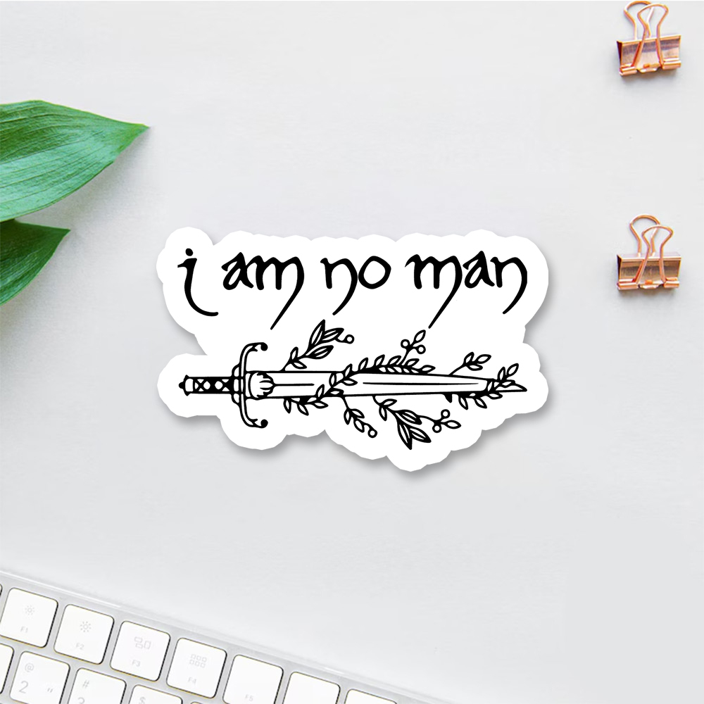 Pagewings I Am No Man Sticker