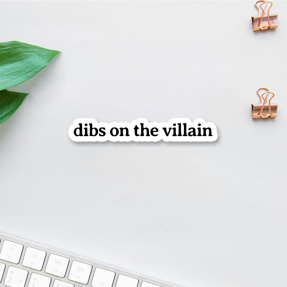 Pagewings Dibs On The Villain Sticker