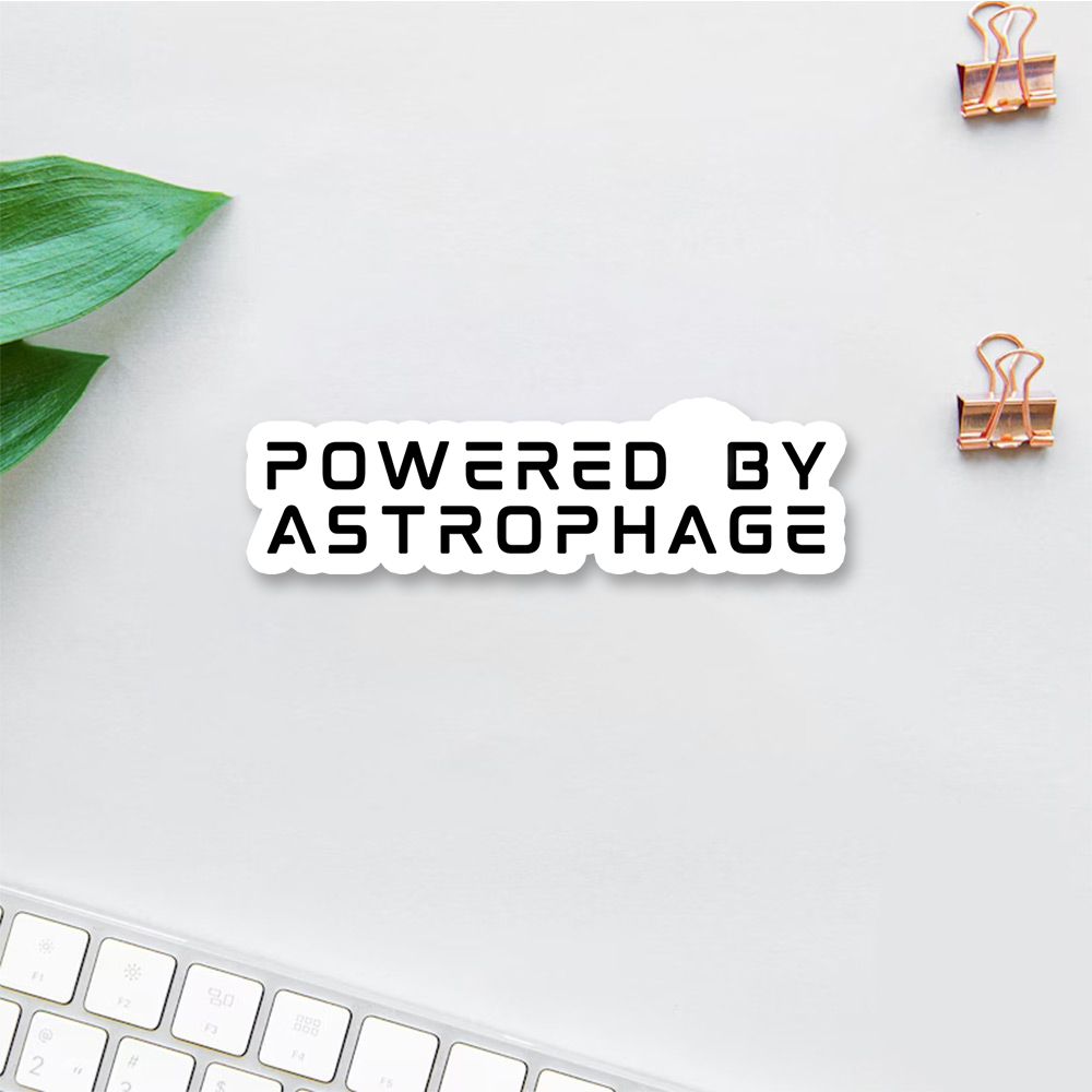 Pagewings Powered By Astrophage Sticker