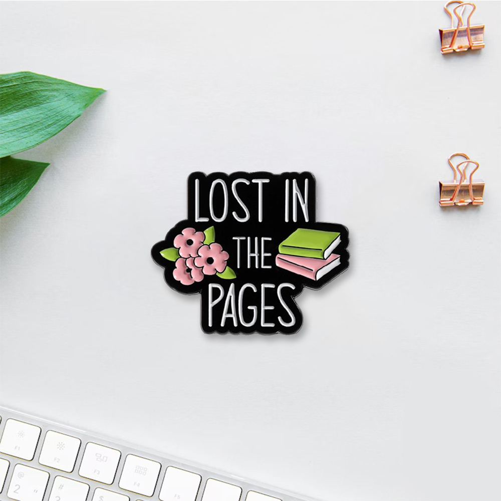 Pagewings Lost In The Pages Enamel Pin Badge