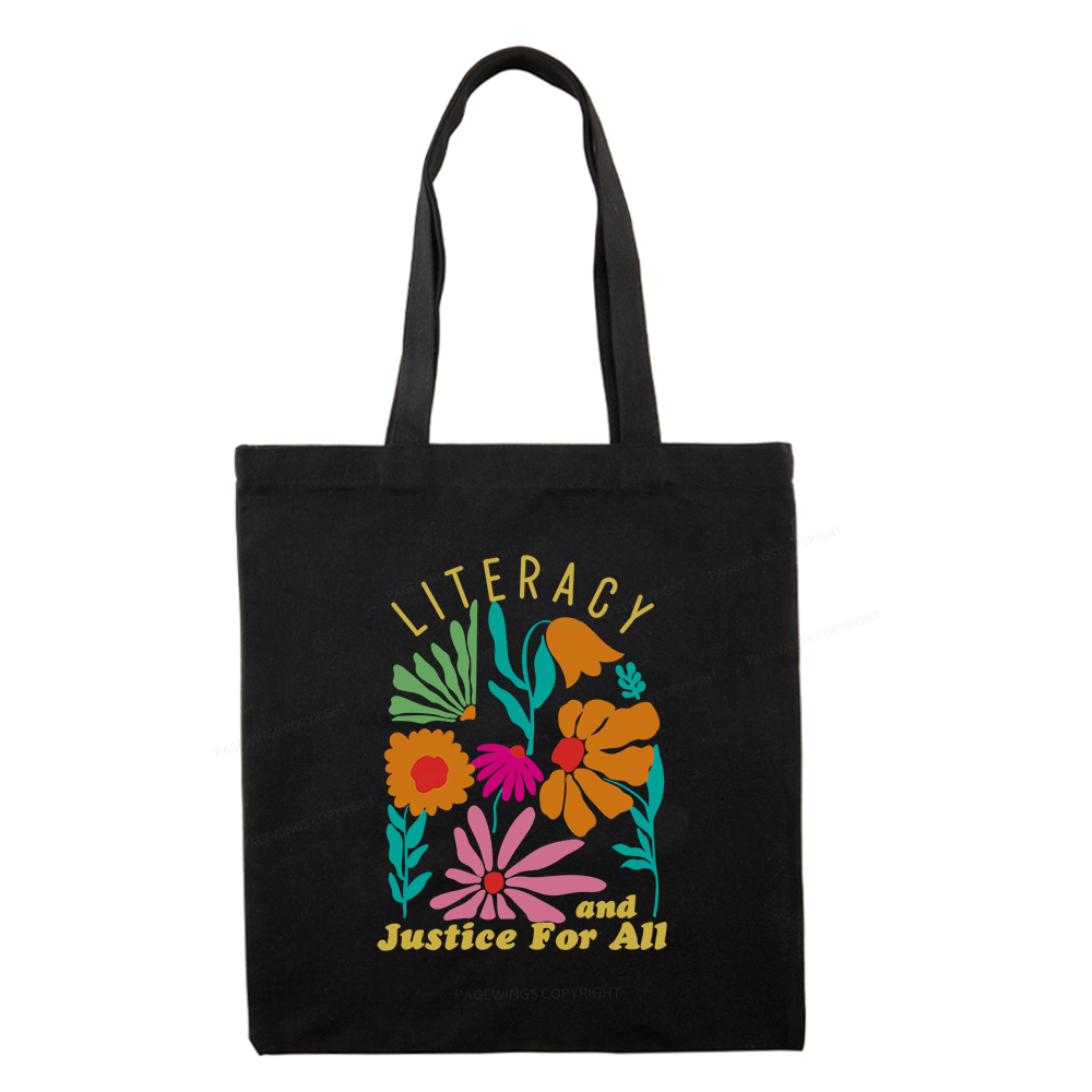 Pagewings Literacy And Justice Tote Bag