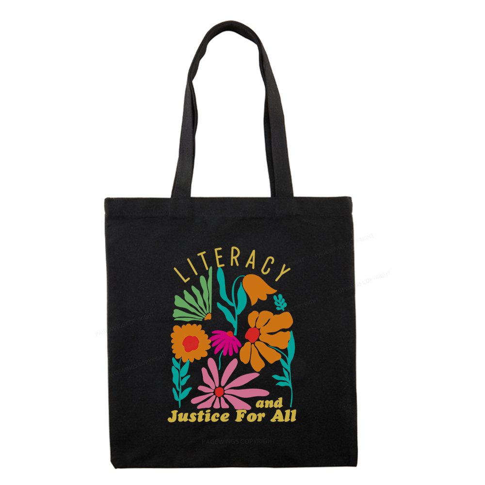 Pagewings Literacy And Justice Tote Bag