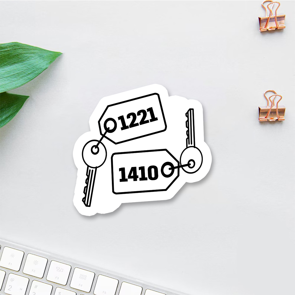 Pagewings Room Numbers Sticker