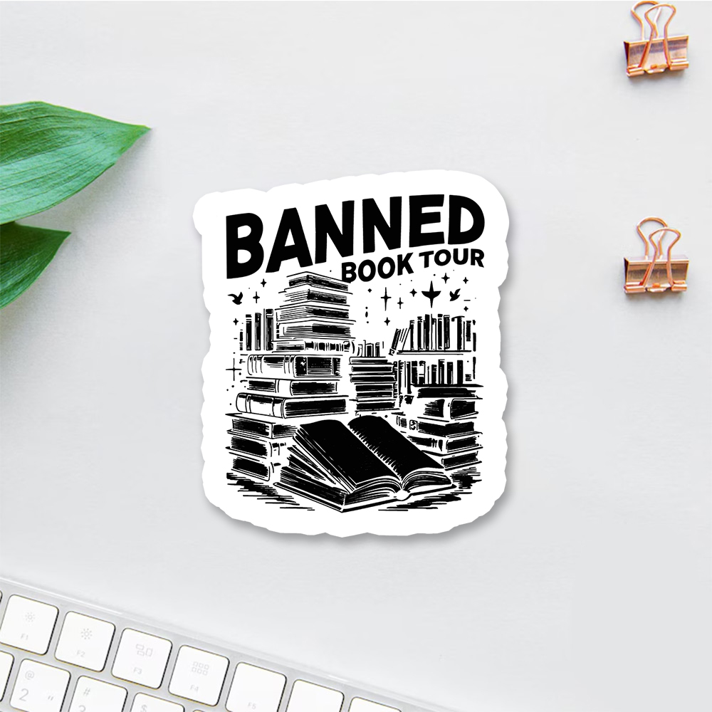Pagewings Banned Books Tour Sticker