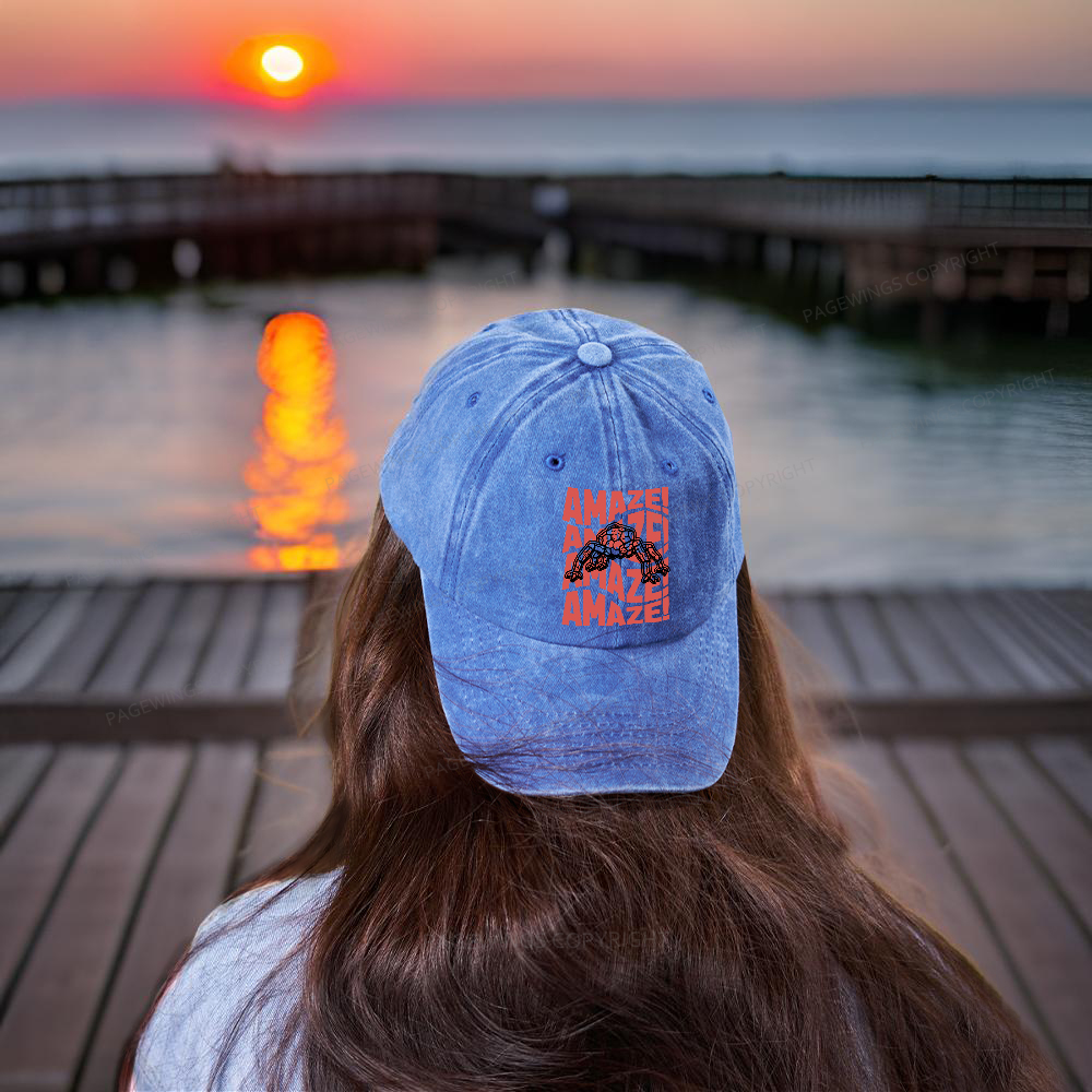 Pagewings Sci‑Fi Nerd Washed Cap