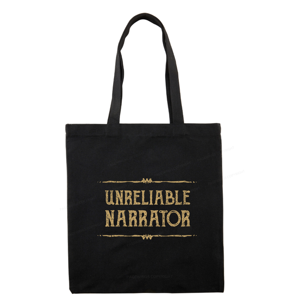 Pagewings Unreliable Narrator Tote Bag