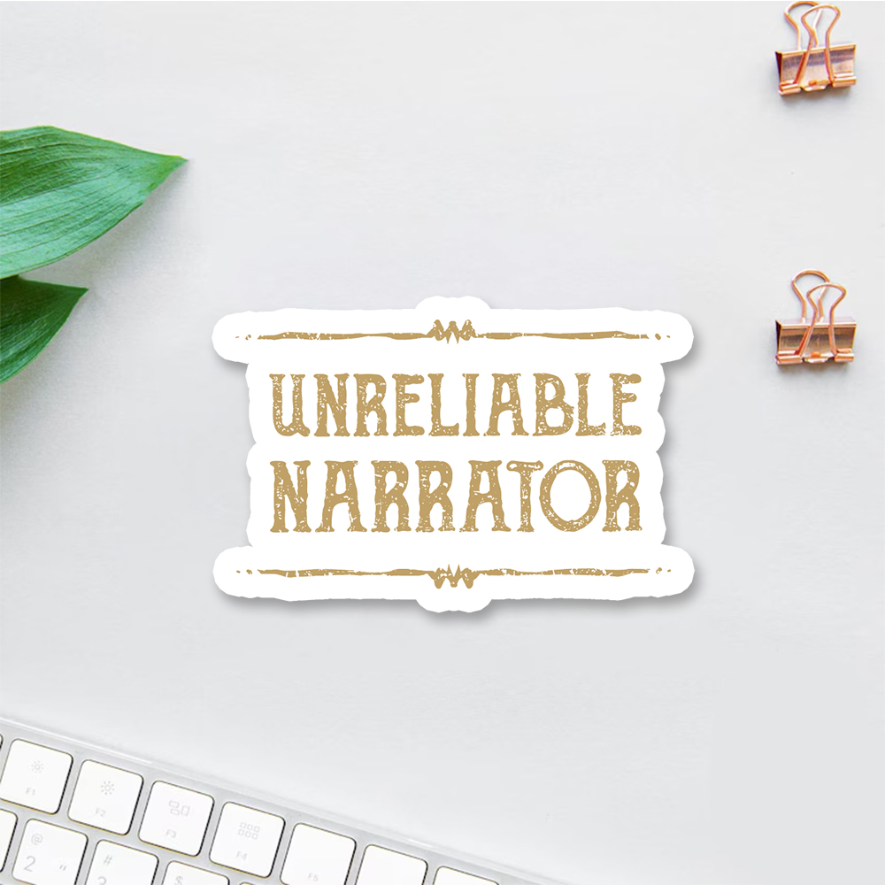 Pagewings Unreliable Narrator Sticker