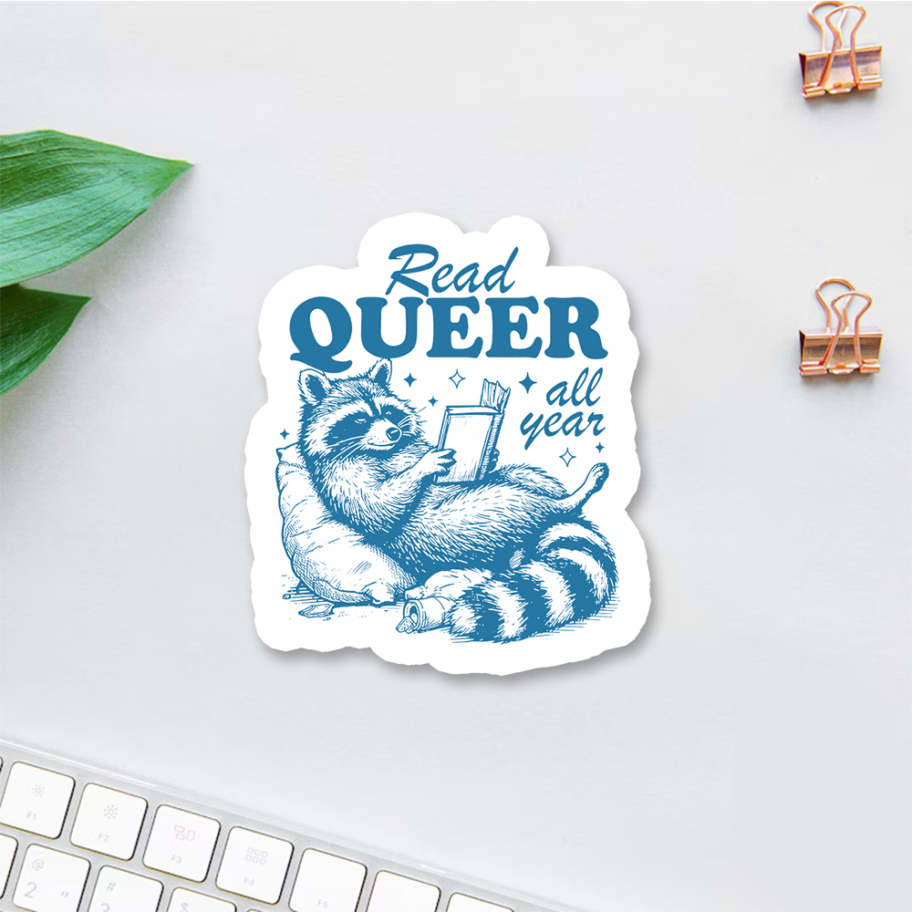 Pagewings Read Queer All Year Sticker