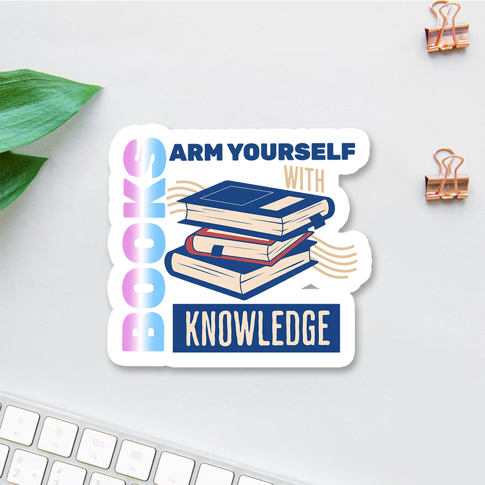 Pagewings Arm Yourself With Knowledge Sticker