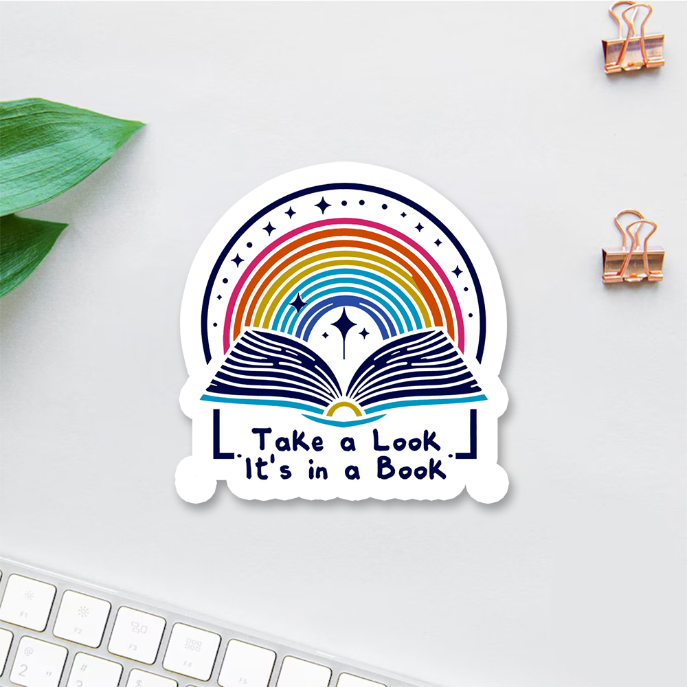 Pagewings Take A Look It's In A Book Sticker