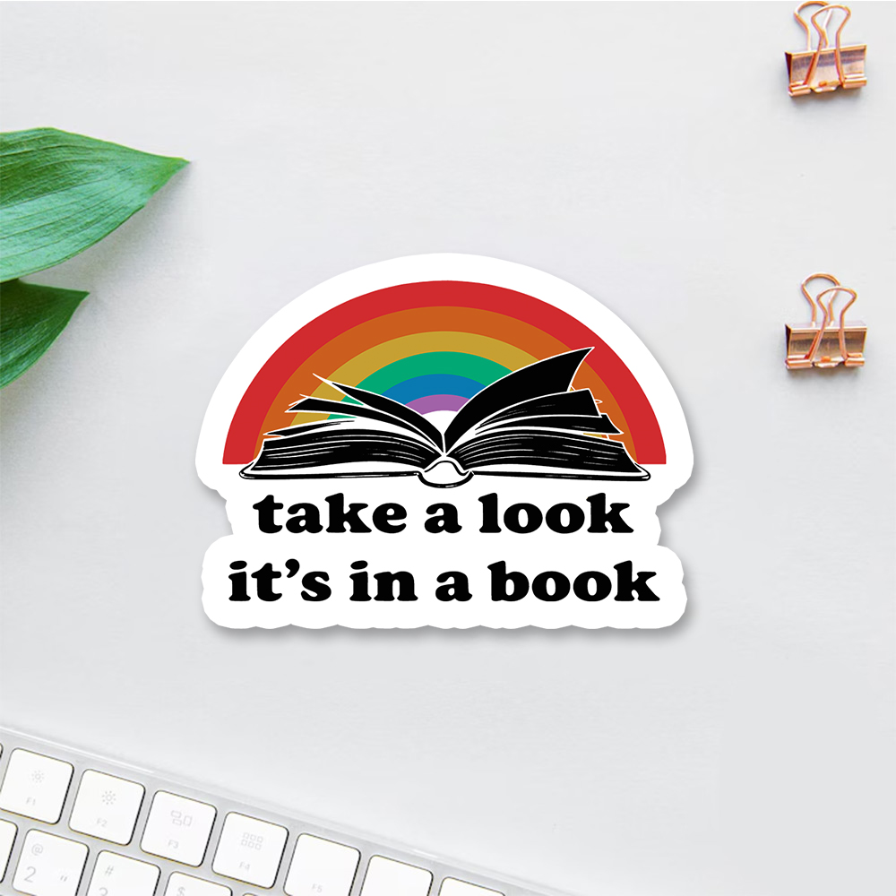 Pagewings Take A Look It’s In A Book Sticker