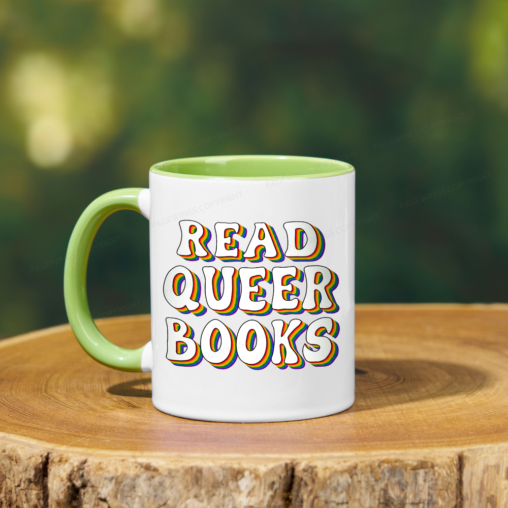 Pagewings Read Queer Booksk Mug