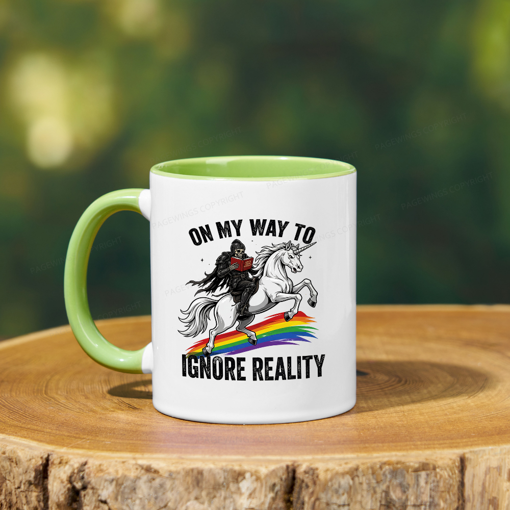 Pagewings On My Way To Ignore Reality Mug