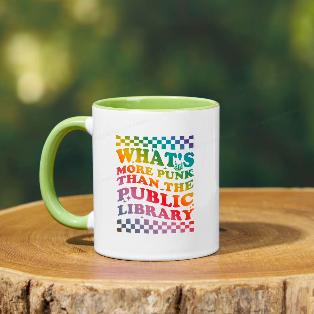 Pagewings What's More Punk Than The Public Library Mug