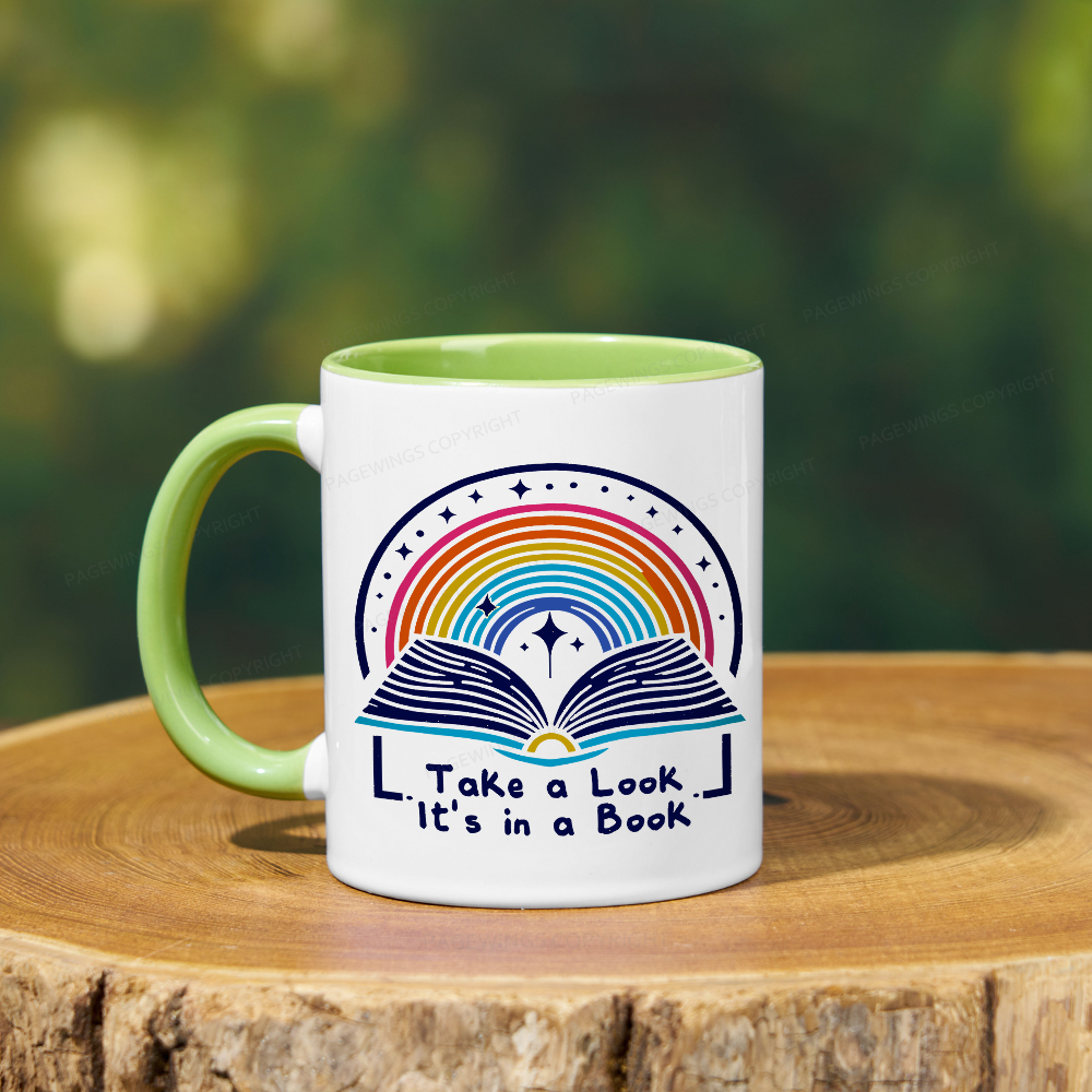 Pagewings Take A Look It's In A Book Mug