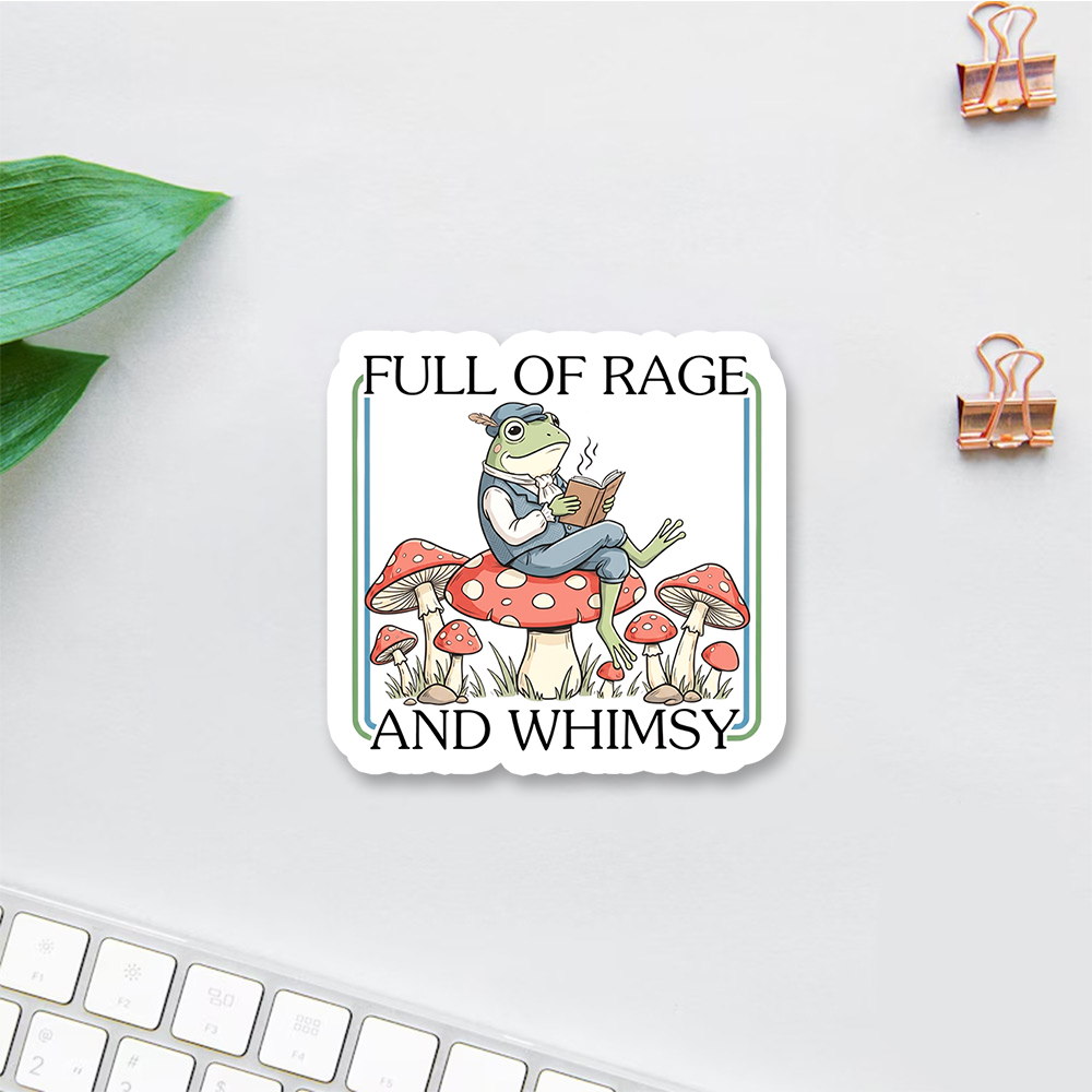 Pagewings Full Of Rage and Whimsy Sticker
