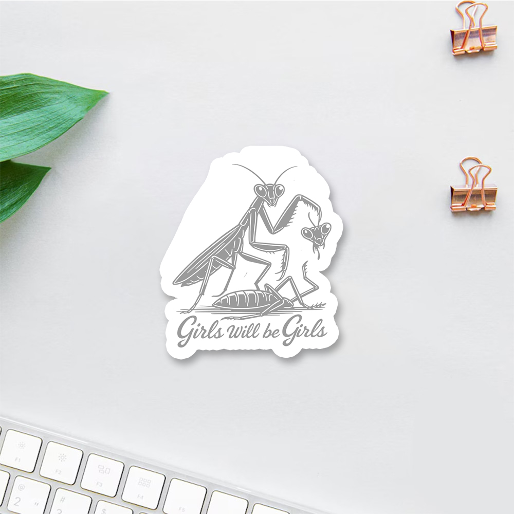 Pagewings Girls Will Be Girl Sticker