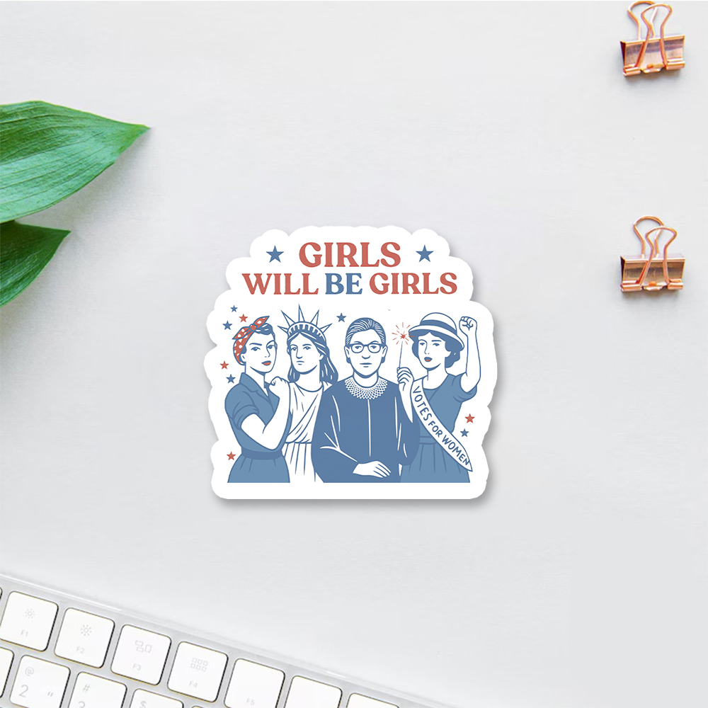 Pagewings Girls Will Be Girl Sticker