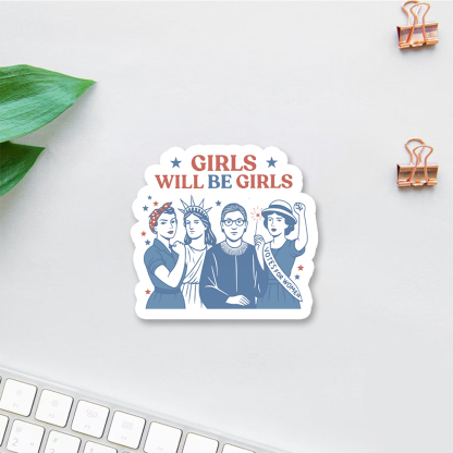 Pagewings Girls Will Be Girl Sticker