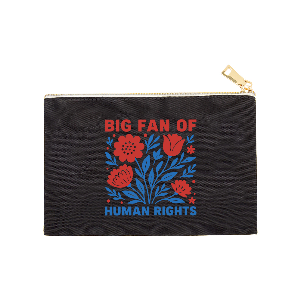 Pagewings Big Fan Of Human Rights Pouch