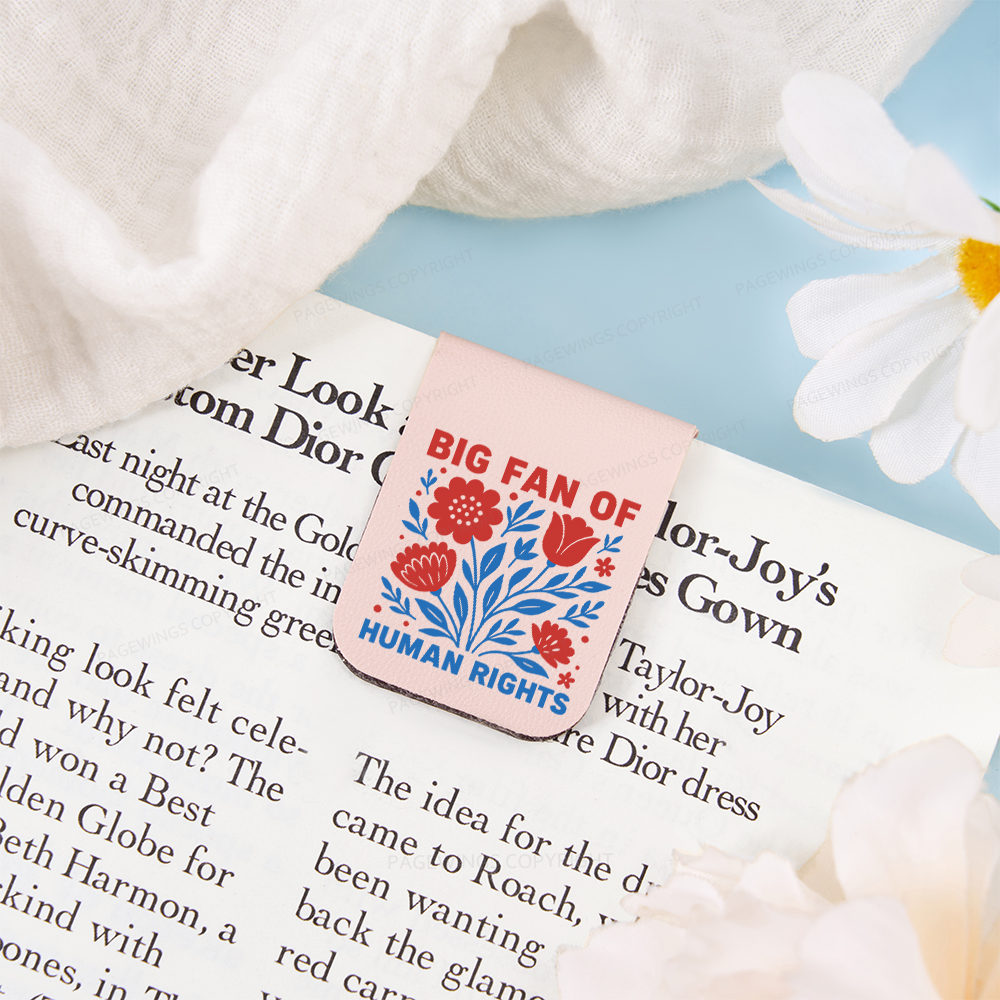 Pagewings Big Fan Of Human Rights  Magnetic Bookmark