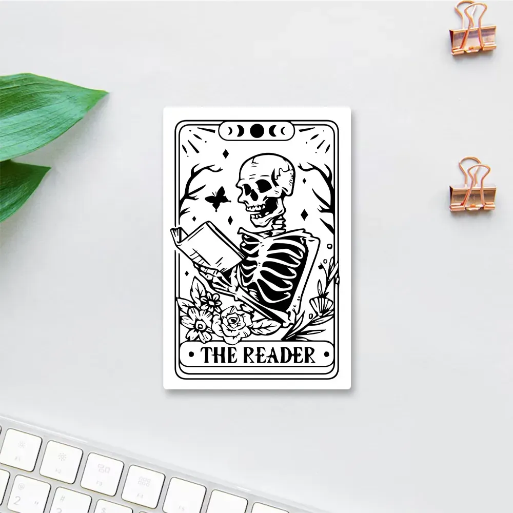 Pagewings Halloween The Reader Tarot Card Sticker
