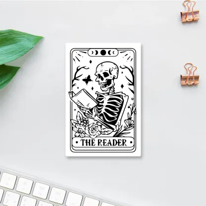 Pagewings Halloween The Reader Tarot Card Sticker