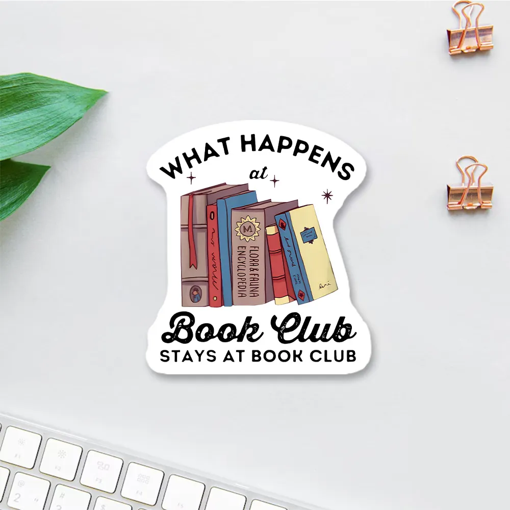 Pagewings Stays At Book Club Book Sticker