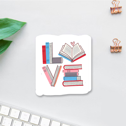 Pagewings Books Lovers Valentines Sticker