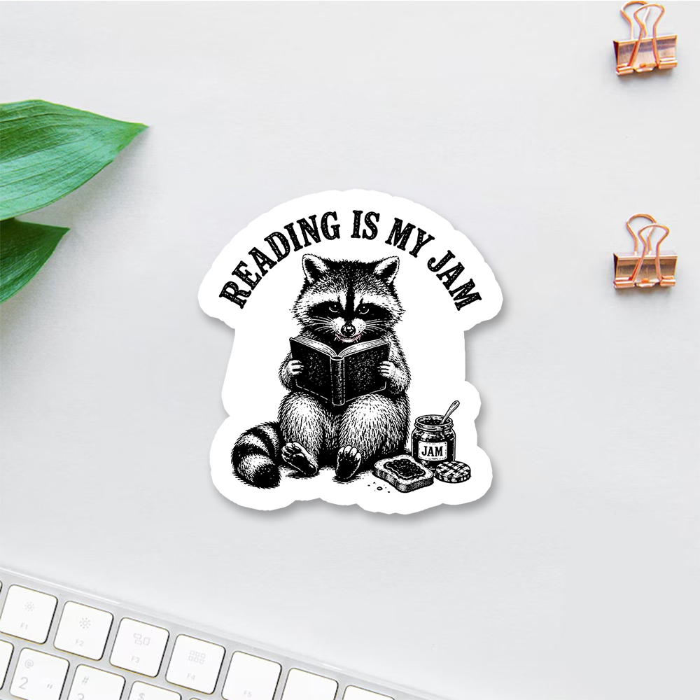 Pagewings Reading Is My Jam Sticker