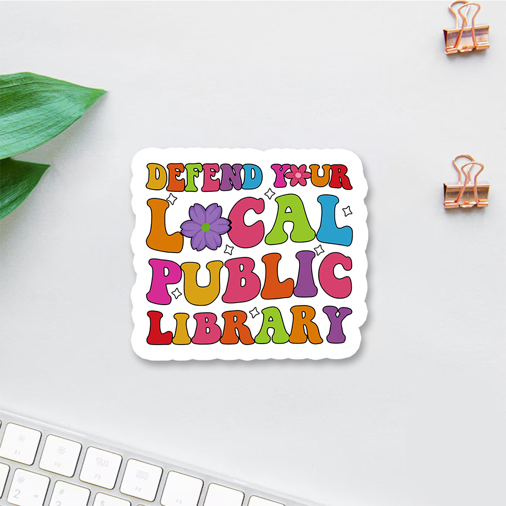 Pagewings Defend Your Local Public Library Sticker