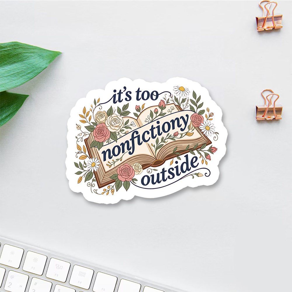 Pagewings Booktrovert Floral  Sticker