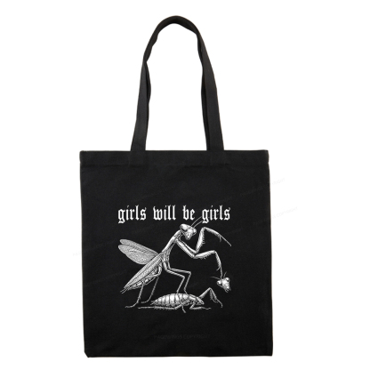 Pagewings Girls Will Be Girls Tote Bag
