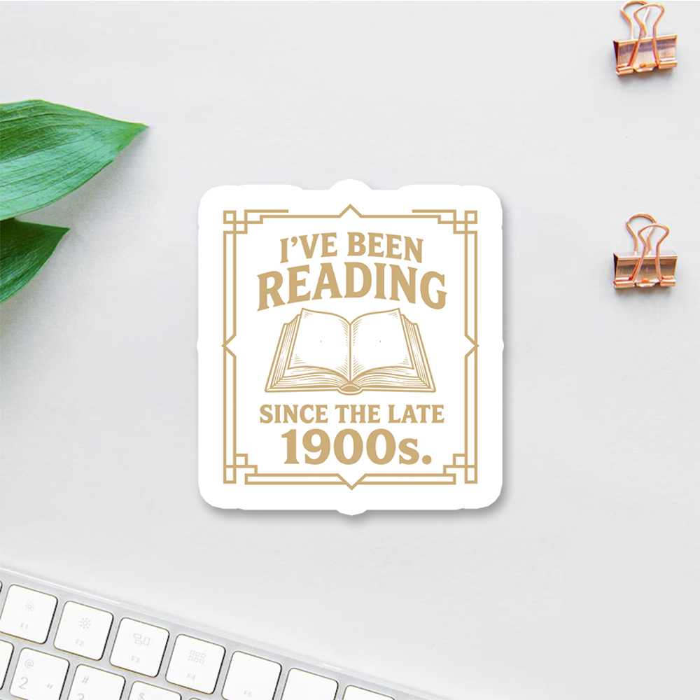 Pagewings I’ve Been Reading Since The Late 1900s Sticker
