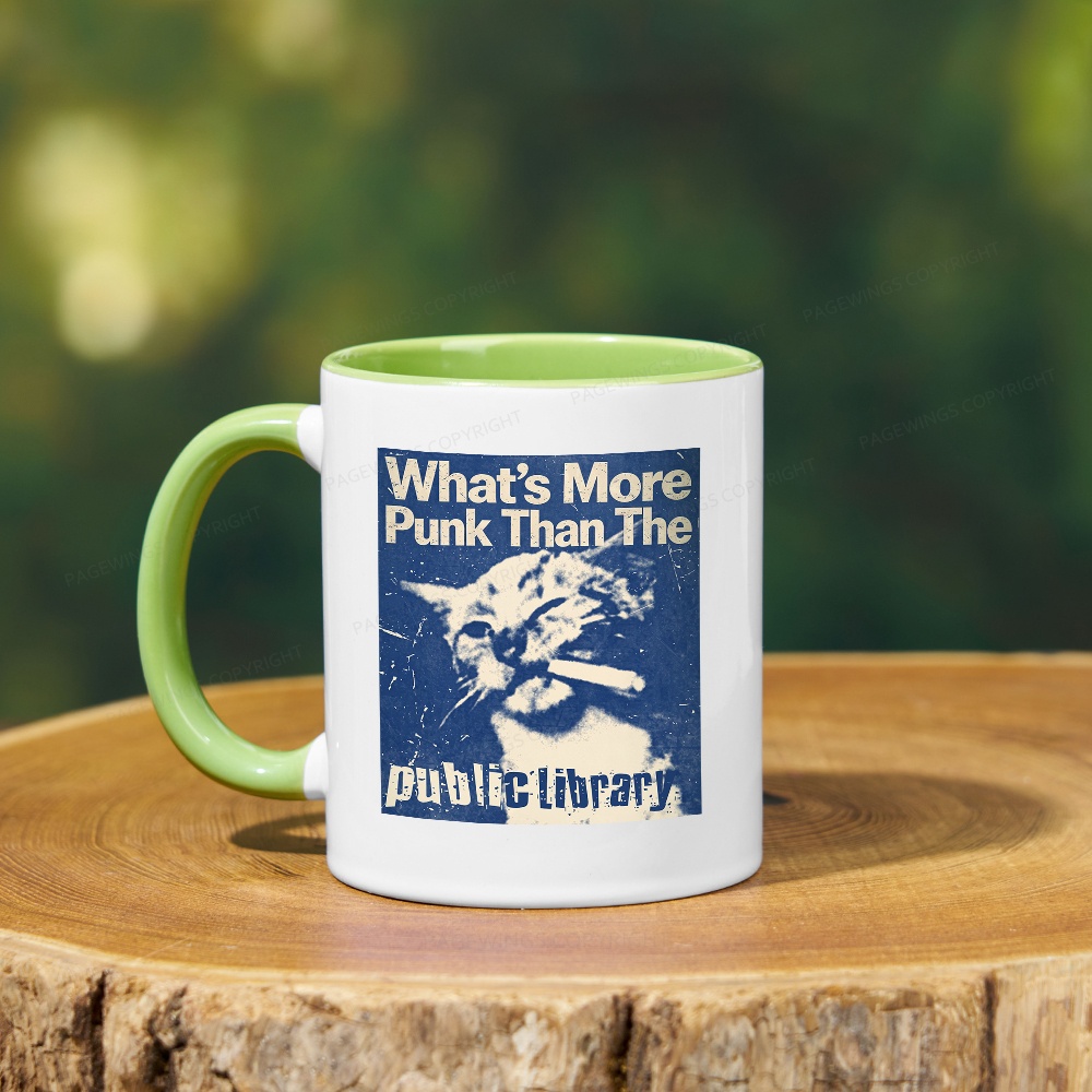 Pagewings What's More Punk Than The Public Library Mug