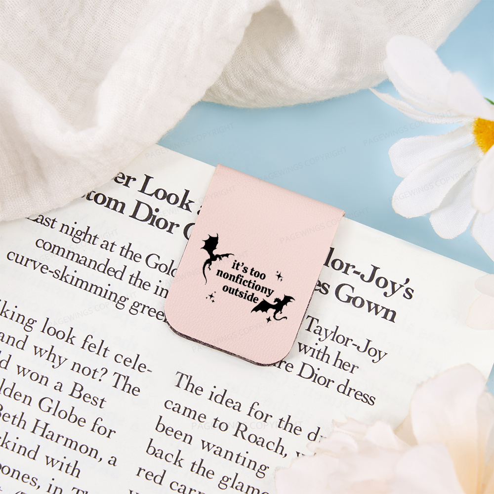 Pagewings It’s Too Nonfictiony Outside Magnetic Bookmark