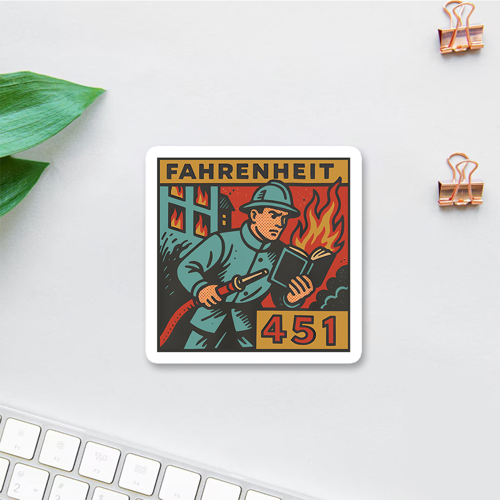 Pagewings Dystopian Literature Sticker