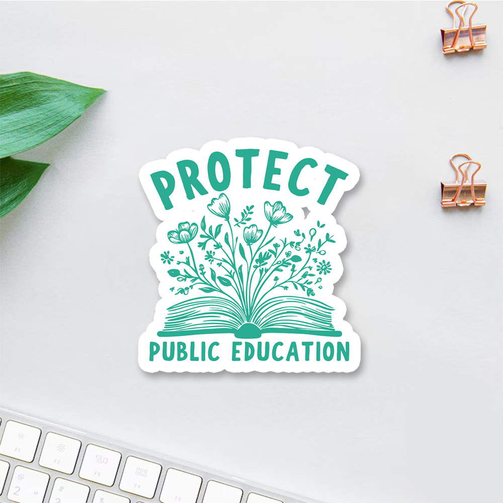 Pagewings Protect Public Schools Sticker
