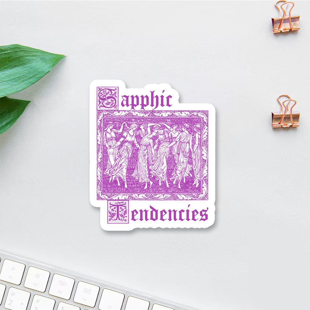Pagewings Sapphic Tendencies Sticker