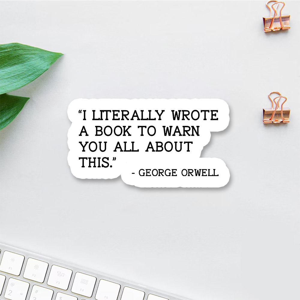 Pagewings I Literally Wrote A Book To Warn Sticker
