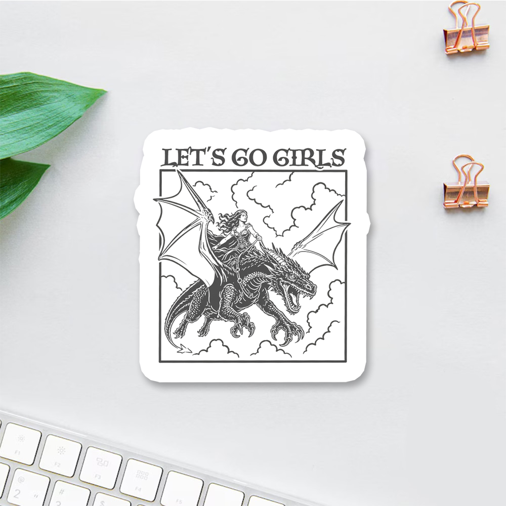 Pagewings Let's Go Girls Sticker