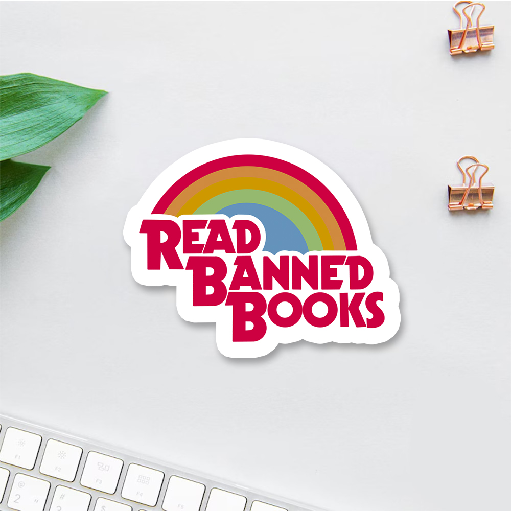 Pagewings Read Banned Books Sticker