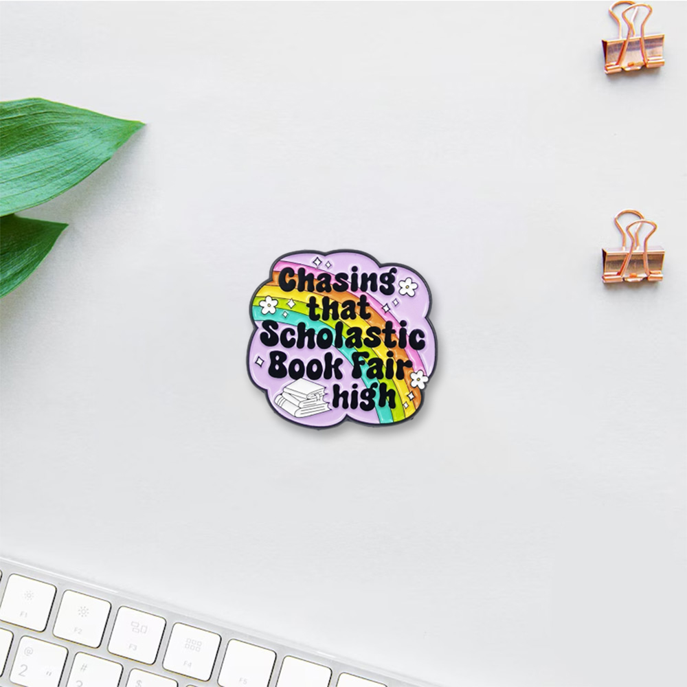 Pagewings Book Lover Enamel Pin Badge