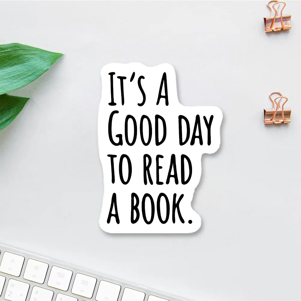 Pagewings It's A Good Day To Read A Book Sticker